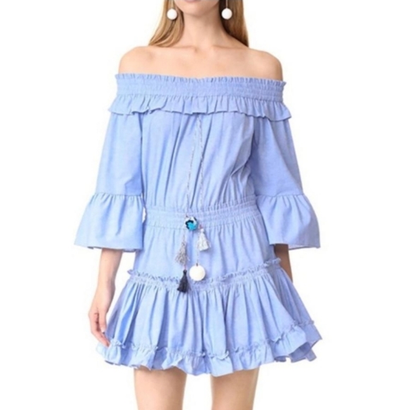 Misa Los Angeles Dresses & Skirts - MISA Los Angeles Blue 'Masha' Mini Dress sz M
